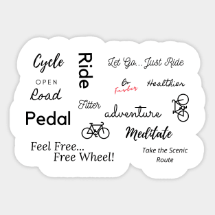 Cycling Motivation Sticker